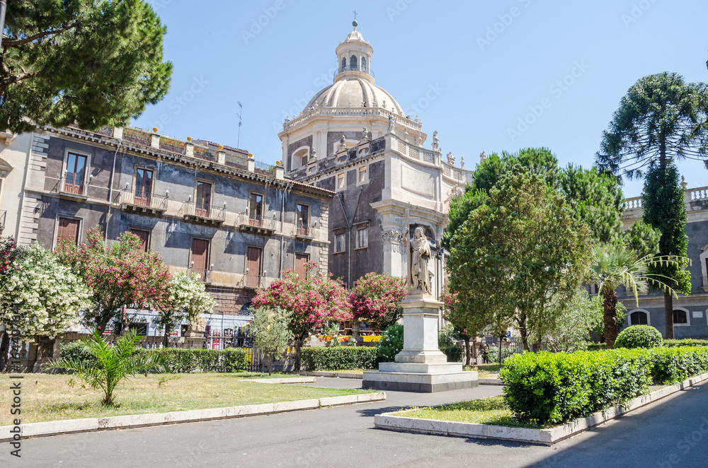 The square of Catania Cathedral