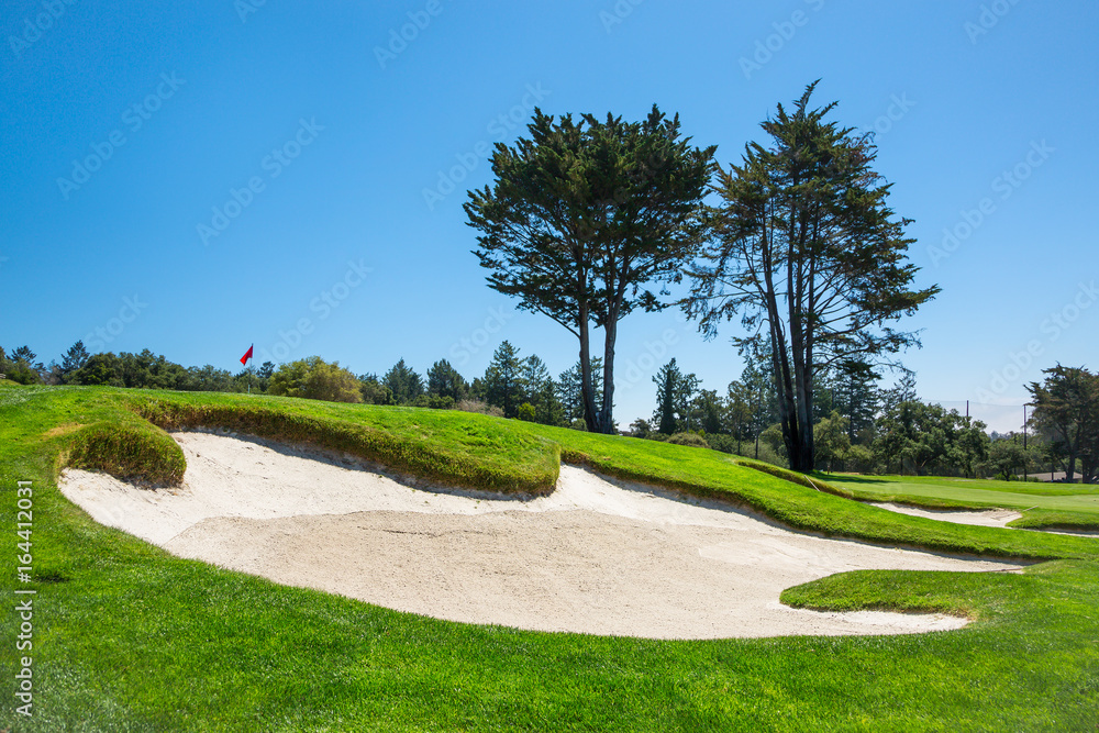 Naklejka premium Sand bunker