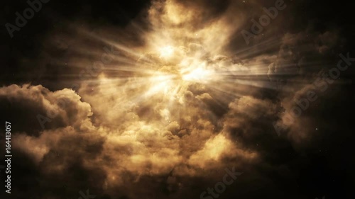 Heavenly lights background loop