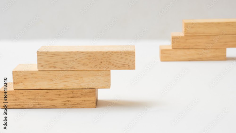 wooden block on white background wooden block on white background