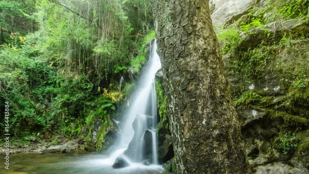 Beautiful waterfall in Cabreia Portugal. Long exposure smooth effect. Beautiful waterfall in Cabreia Portugal. Long exposure smooth effect.