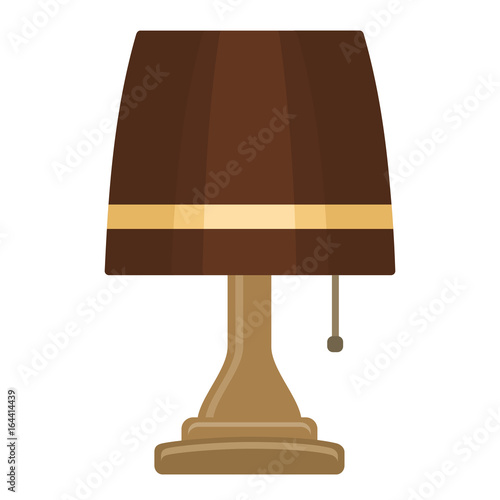 Table lamp isolated on white background.