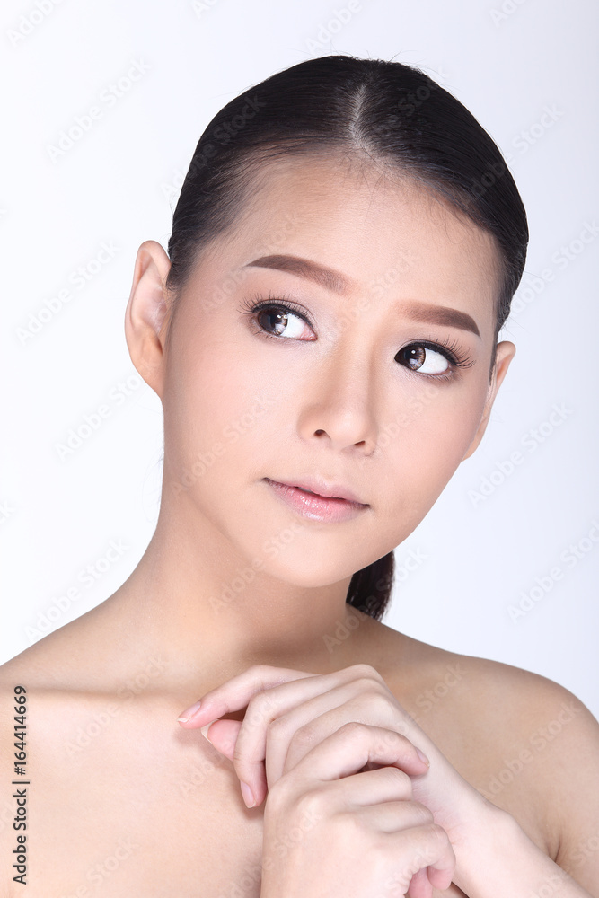 Beautiful Spa Healthy Skin Care Woman straight black hair Beautiful Spa Healthy Skin Care Woman straight black hair