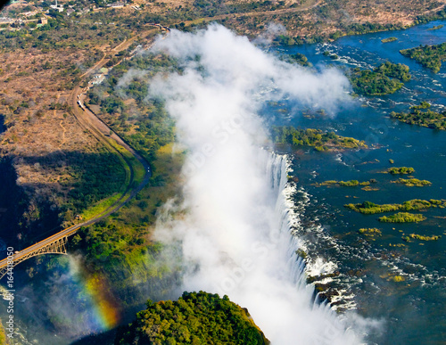 Ariel view of Victoria Falls