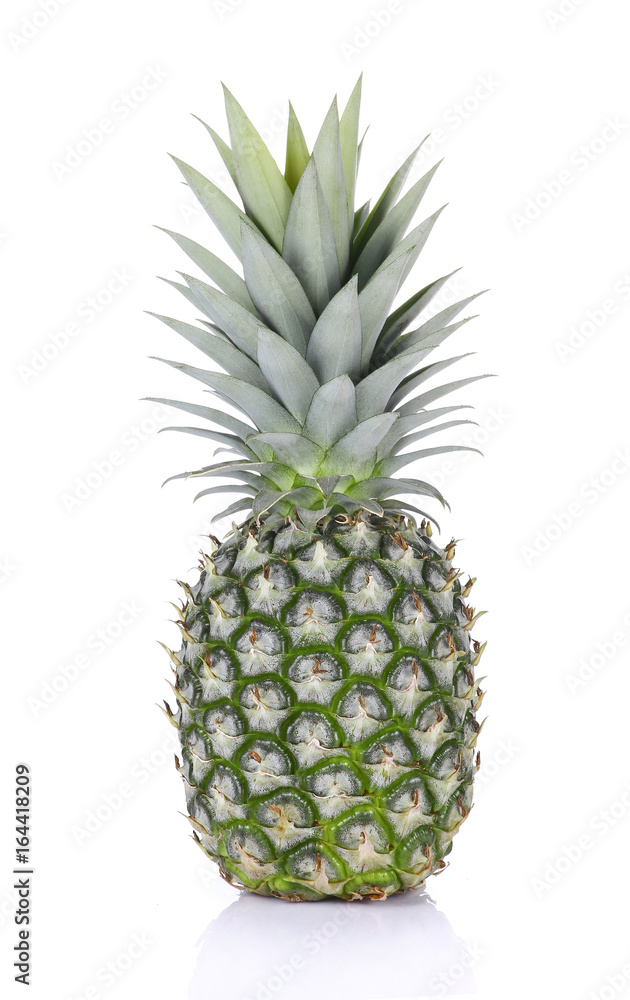 Ripe pineapple isolated on white background Ripe pineapple isolated on white background