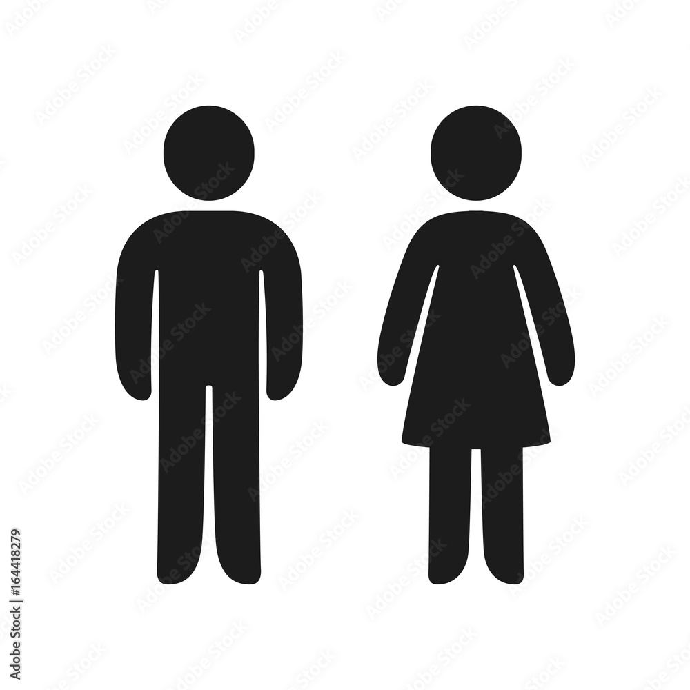 Man and Woman icons Man and Woman icons