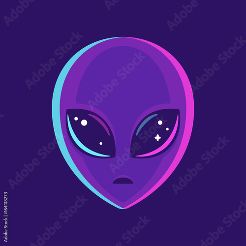 Alien face illustration