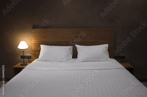 Wallpaper Mural Modern bedroom with desk lamp Torontodigital.ca