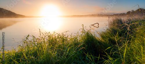 Sunrise at Lake Samsonvale, Queensland photo