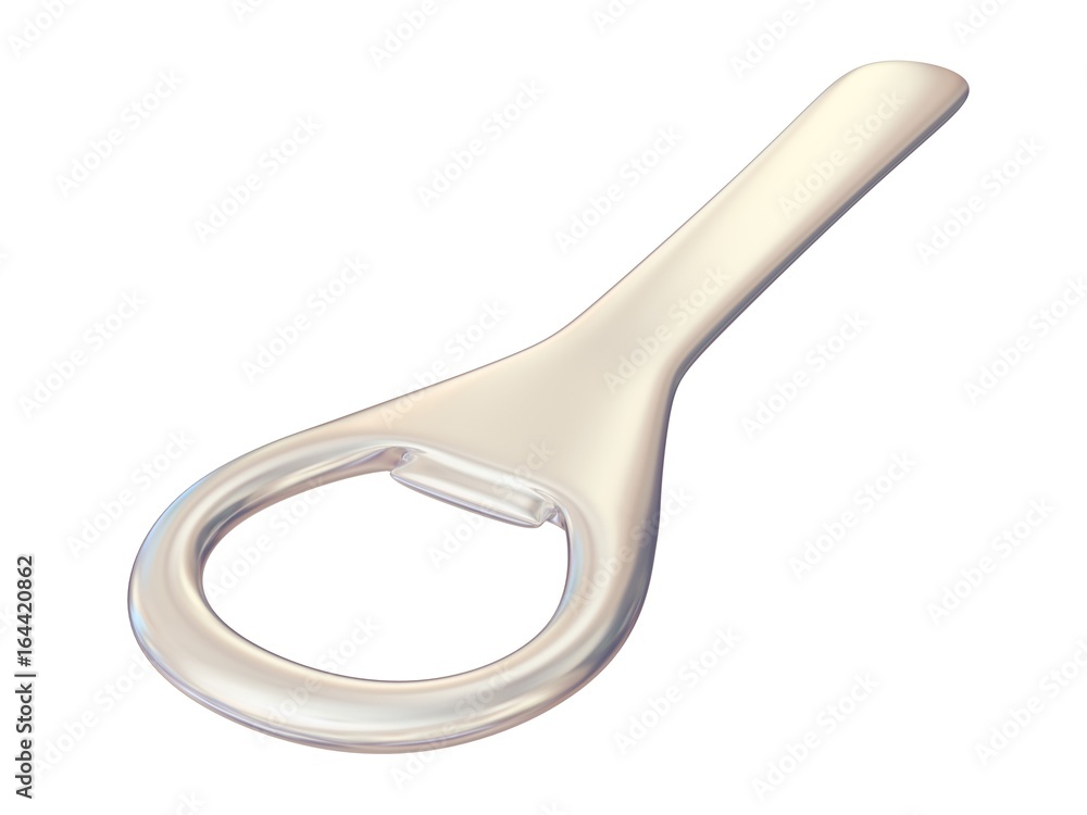 Fototapeta premium ビール瓶を開ける時に使う栓抜き(オープナー)の3Dレンダリング画像