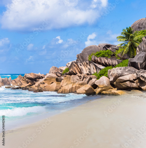 plage de Petite Anse, la Digue, les Seychelles