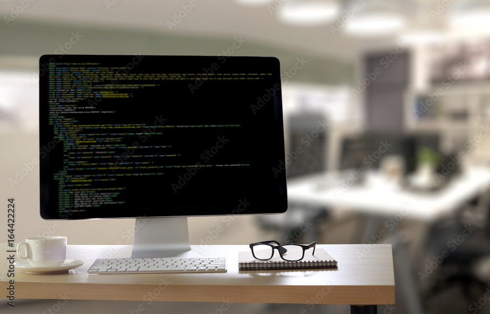 Developer Team Working Laptop Computer Mobile Application Softwareand Web Design Online Technology Content script to display Developer Team Working Laptop Computer Mobile Application Softwareand Web Design Online Technology Content script to display