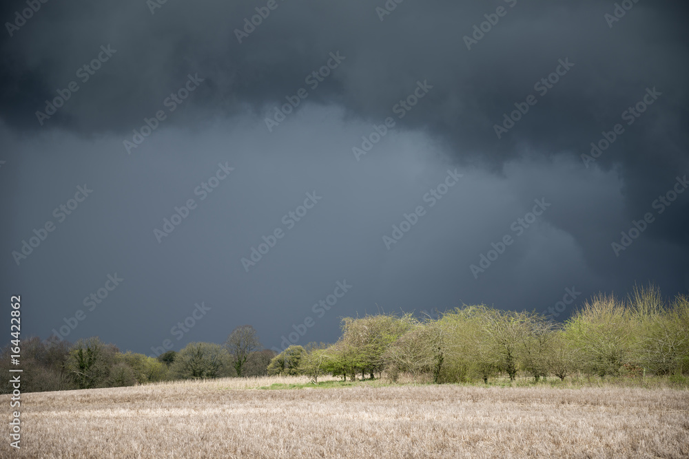 Beautiful agricultural English countryside landscape during early Spring Beautiful agricultural English countryside landscape during early Spring