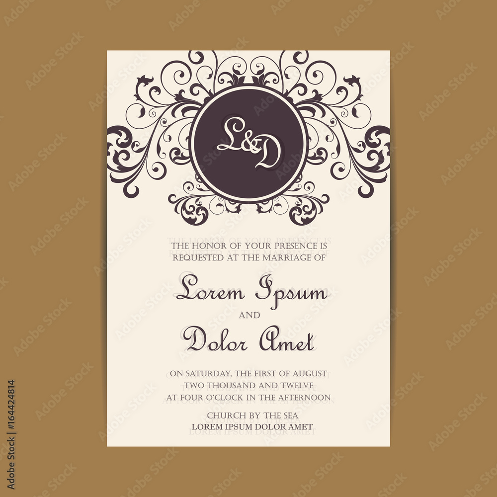 Wedding invitation and save the date cards Wedding invitation and save the date cards