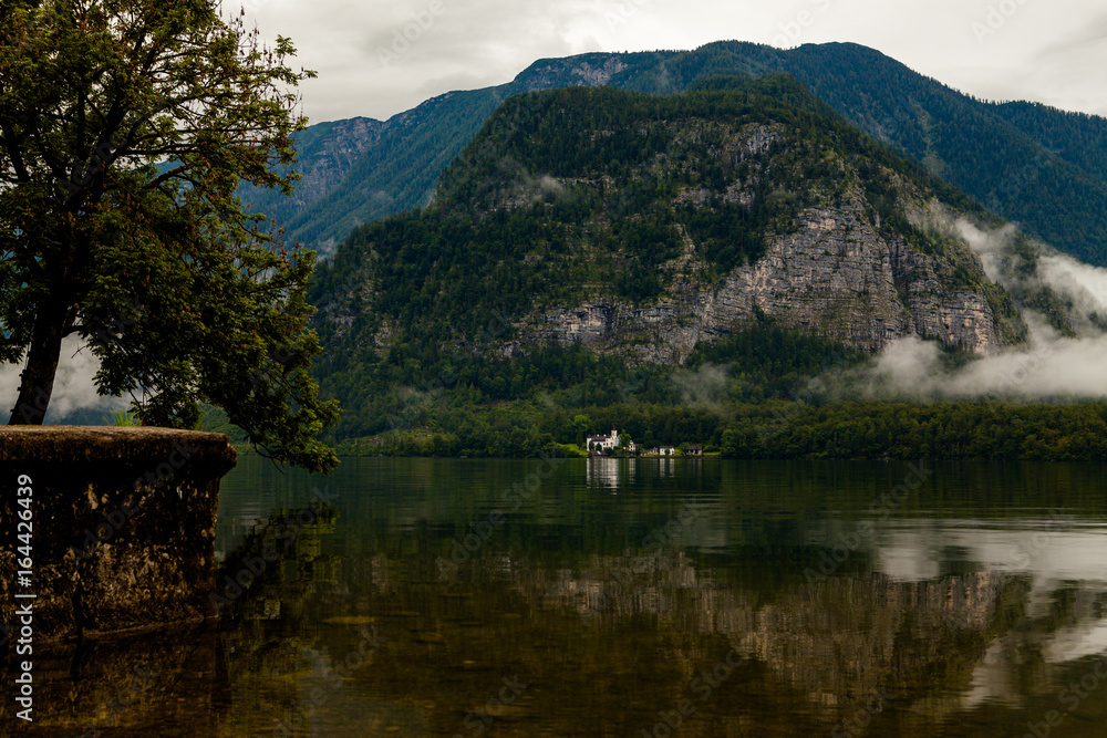 Hallstatt Austria cloudy