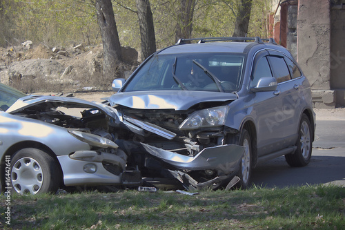 Deformation of the car.