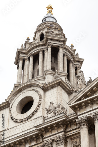18th century St Paul Cathedral  London  United Kingdom.
