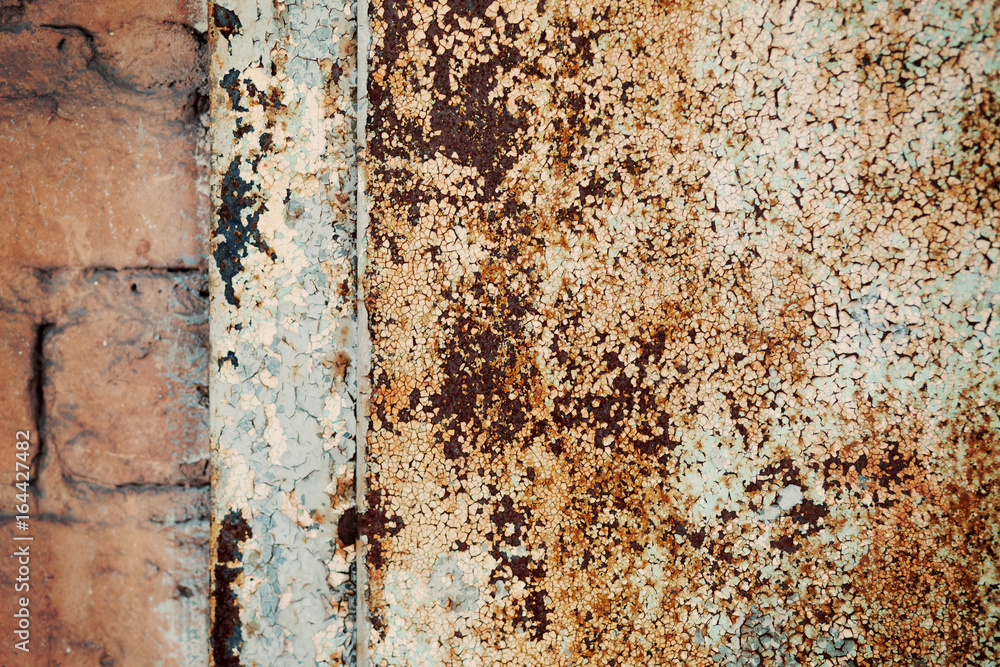 rust old rusty door with cracked paint rust old rusty door with cracked paint