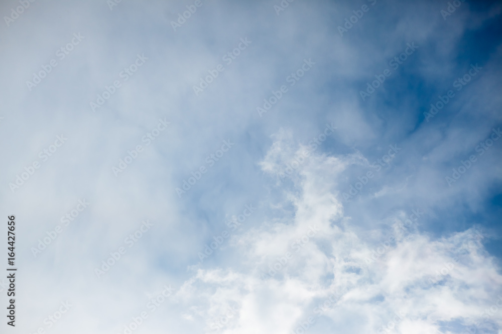 Obraz premium Blue sky with clouds.