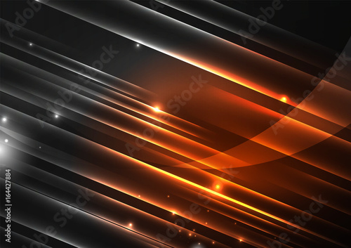 Glowing futuristic lines