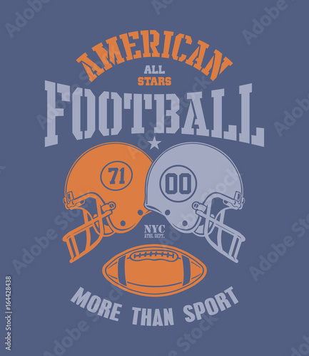 Football Helmet Stylized vector illustration eps 8.