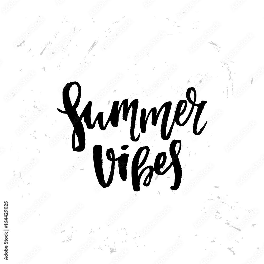 Fototapeta premium Vector trendy hand lettering poster. Hand drawn calligraphy