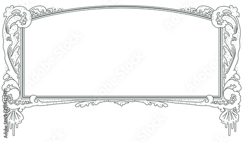 Vector template. Marine theme.