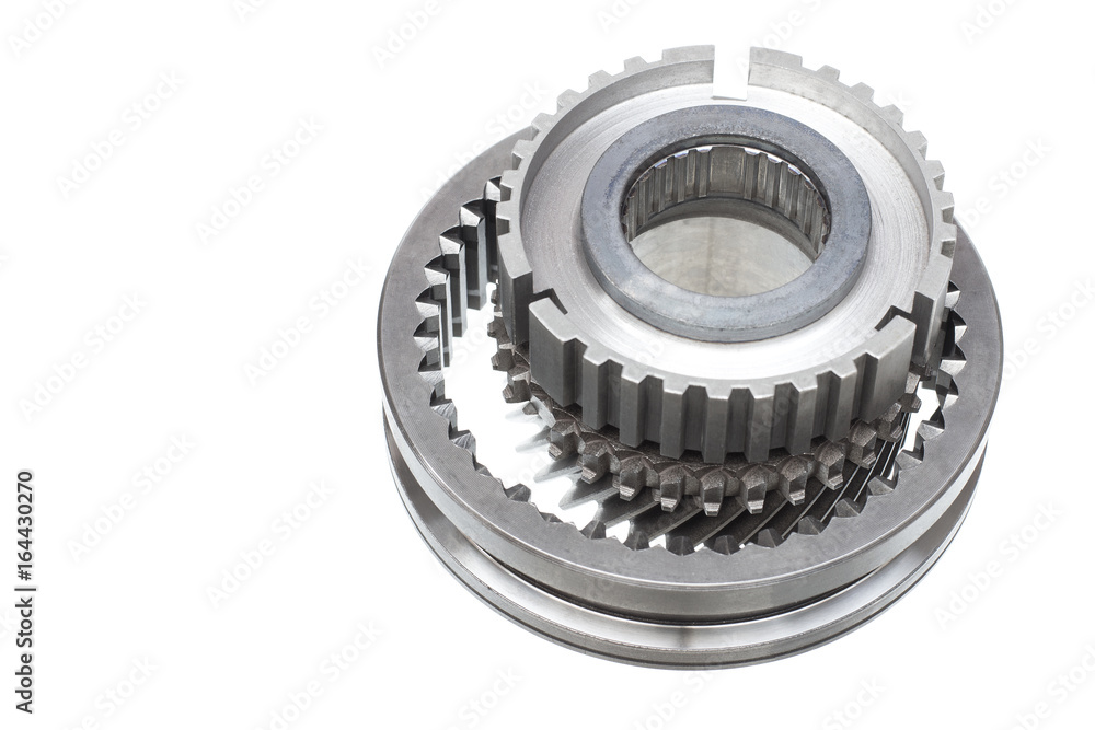 automobile transmission gear shafts on a light background automobile transmission gear shafts on a light background