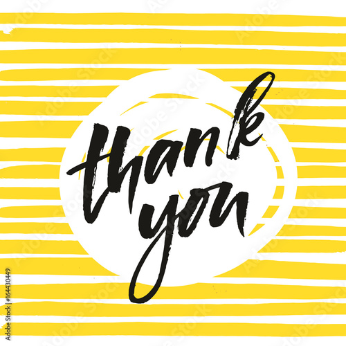 creative graphic template brush fonts inspirational quotes thank you