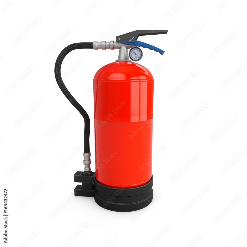 3D rendering Fire Extinguisher isolated on white background 3D rendering Fire Extinguisher isolated on white background