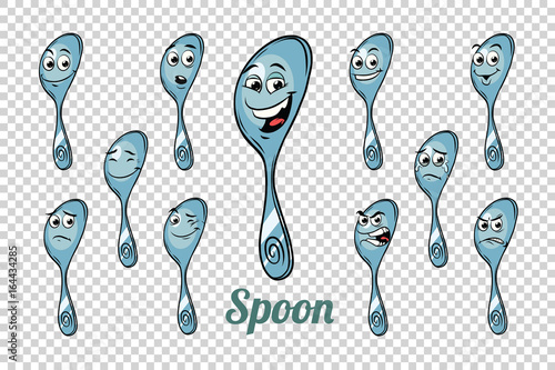 spoon emotions characters collection set