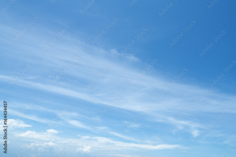 Blue sky and white material