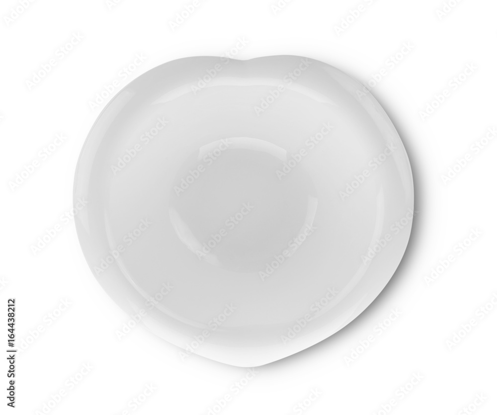 modern ceramic plate on white background modern ceramic plate on white background