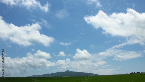 夏の北海道 草原風景