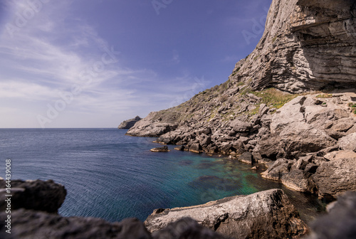 Rocks in the Black Sea. Crimea