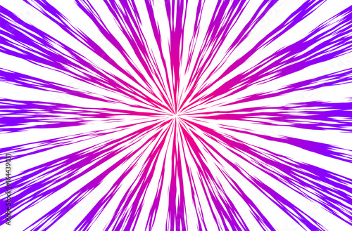 Purple Sun Rays or Explosion Boom for Comic Books Radial Background Vector