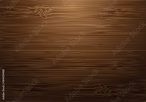 Abstract brown wood wall with light background texture vector illustration.