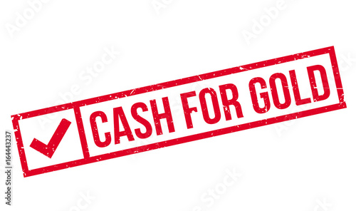 Cash For Gold rubber stamp. Grunge design with dust scratches. Effects can be easily removed for a clean, crisp look. Color is easily changed.