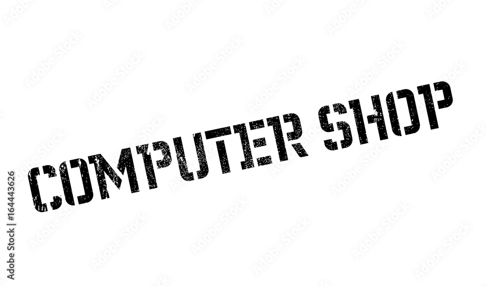 Computer Shop rubber stamp. Grunge design with dust scratches. Effects can be easily removed for a clean, crisp look. Color is easily changed. Computer Shop rubber stamp. Grunge design with dust scratches. Effects can be easily removed for a clean, crisp look. Color is easily changed.