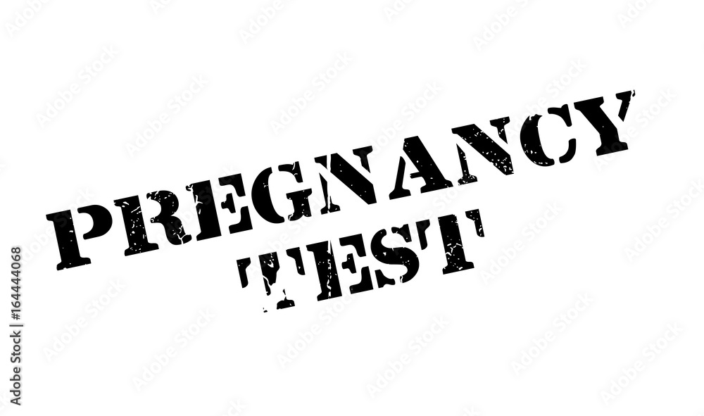 Pregnancy Test rubber stamp. Grunge design with dust scratches. Effects can be easily removed for a clean, crisp look. Color is easily changed.