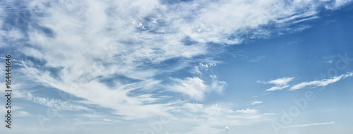 Cirrus clouds on a deep blue sky