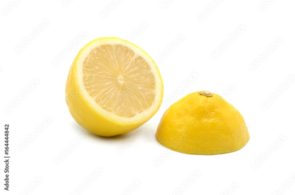 Lemon on a white background cut off Lemon on a white background cut off