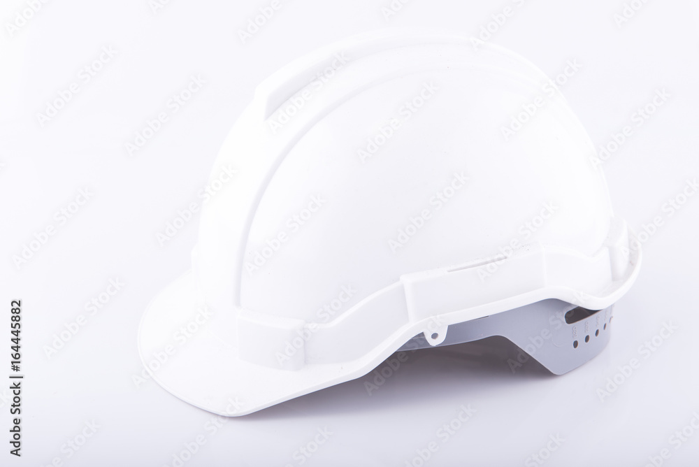 white Safety helmet Isolated white background white Safety helmet Isolated white background