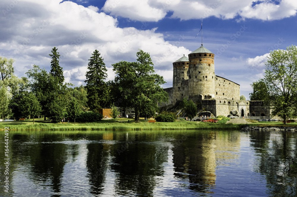 The castle Olavinlinna in Savonlinna, Finland