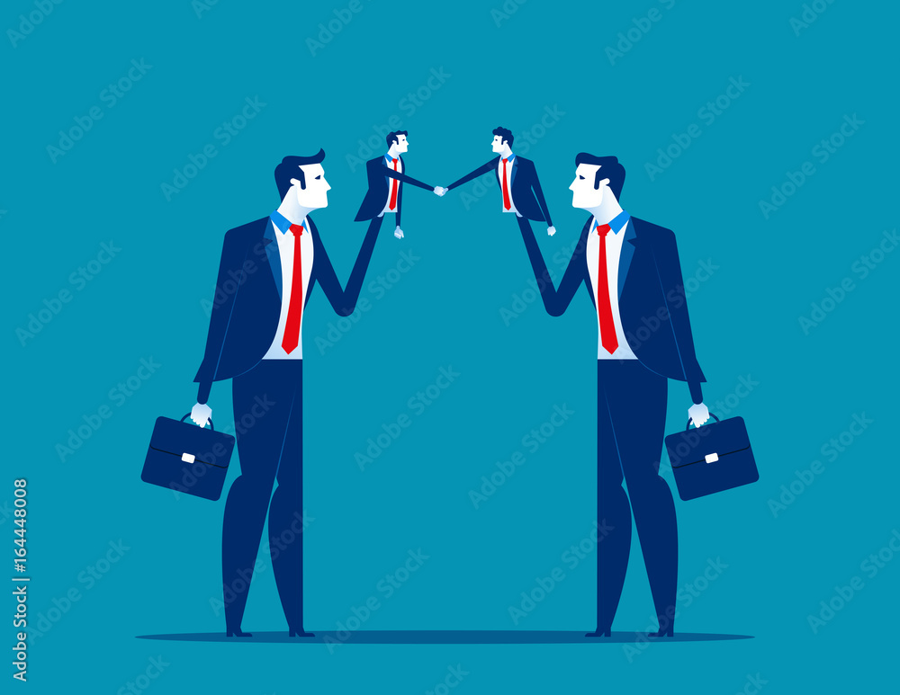 Business puppet. Concept business vector illustration. Business puppet. Concept business vector illustration.
