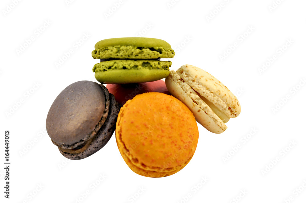 Pile de macarons français très colorés Pile de macarons français très colorés