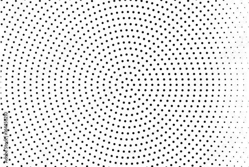 Halftone pattern. Comic background. Dotted retro backdrop with circles  dots. Design element for web banners  posters  cards  wallpapers  sites. Pop art style. Vector illustration. Black and white