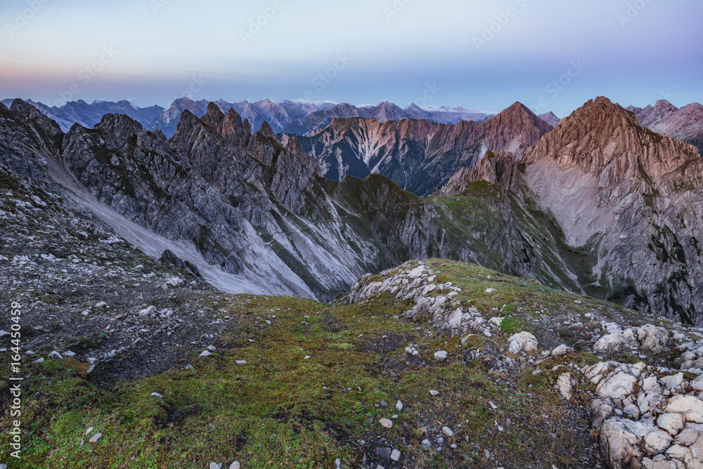 Obraz premium Amazing Mountains. Highlands of the Karwendel in the Alps