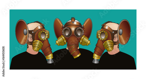 Gas masks - Steampunk brotherhood