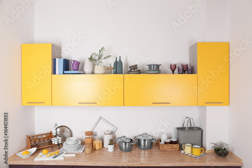 Interior of modern kitchen ...